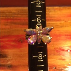 Aurora Borealis Mystic Butterfly Ring